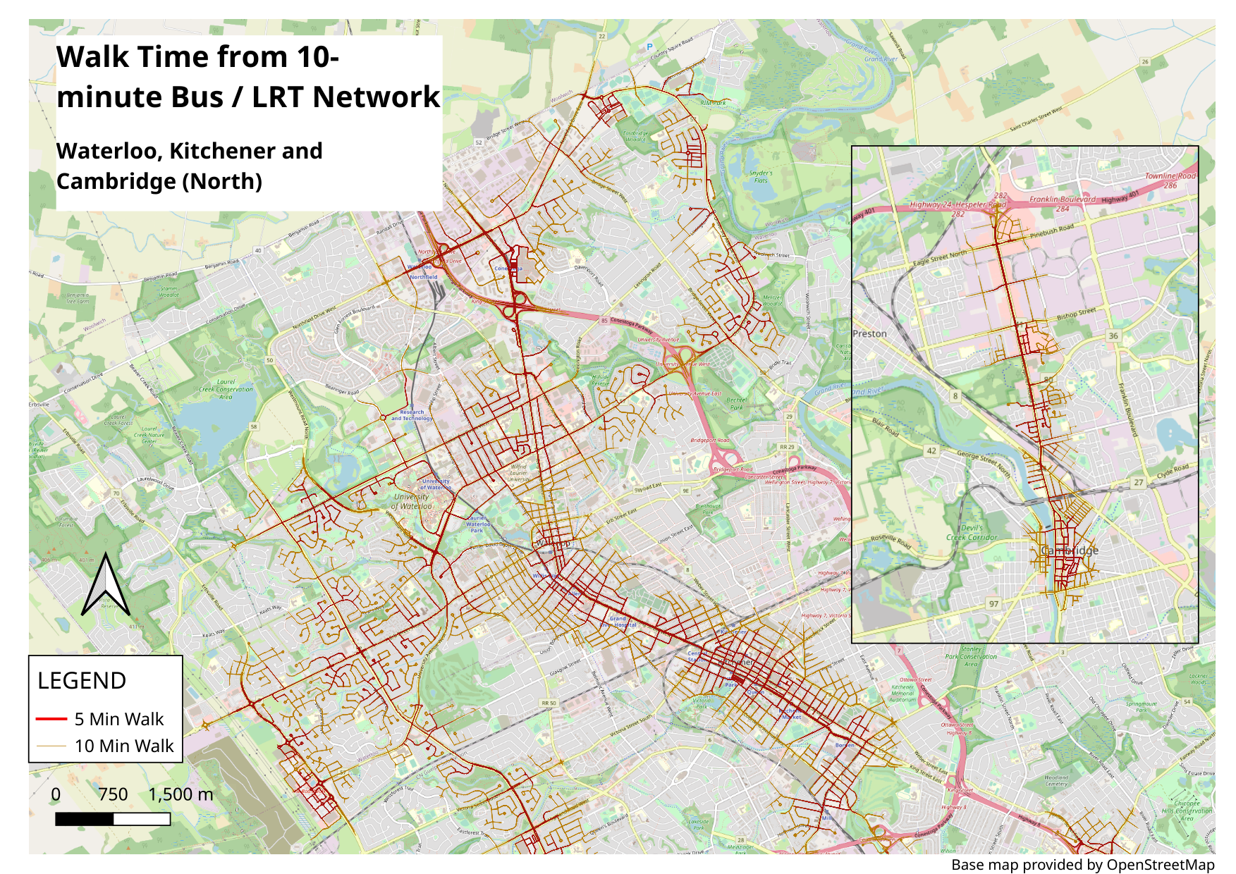Low resolution poster, Waterloo Region (North)