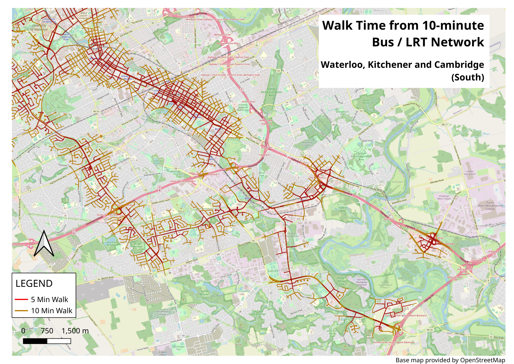 Low resolution poster, Waterloo Region (South)